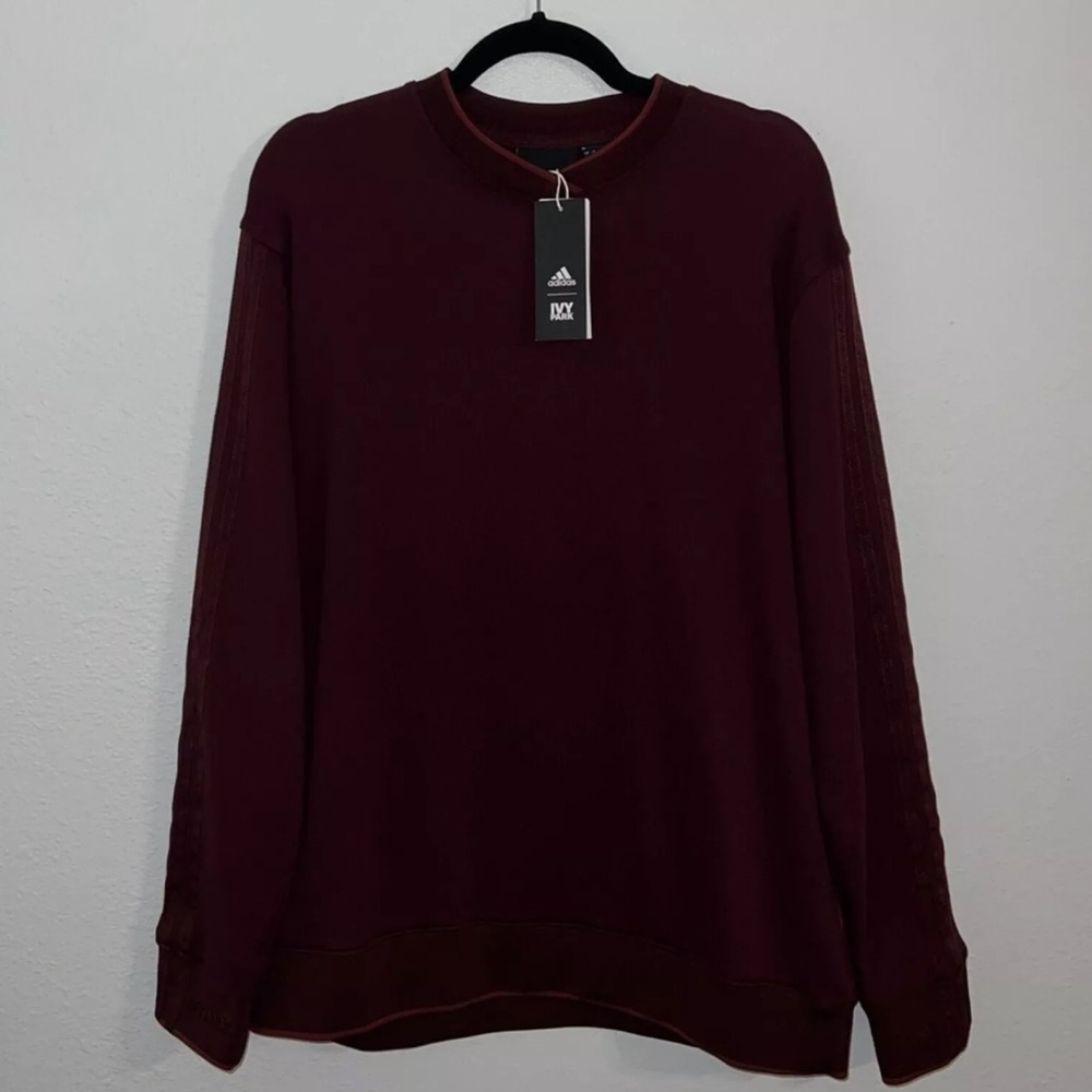Beyoncé Ivy Park Adidas Rare Drop 1 Maroon Crewneck Sweatshirt Small New